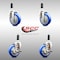 Service Caster 4 Inch 316SS Blue Poly Swivel 3/4 Inch Expanding Stem Caster Brake SCC, 2PK SS316EX20S414-PPUB-BLUE-2-TLB-2-34 - alternate 5